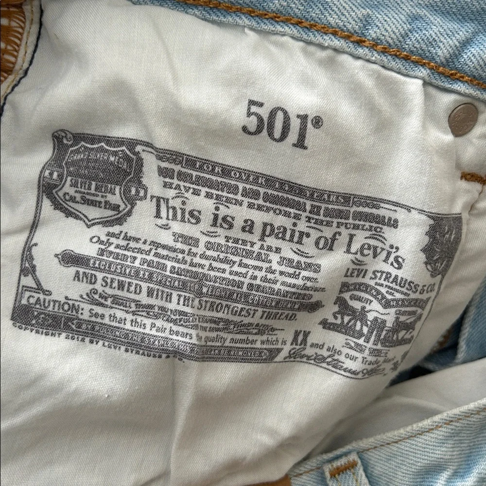 Levi's 501 Original Fit High Rise Shorts - Picture 6 of 7